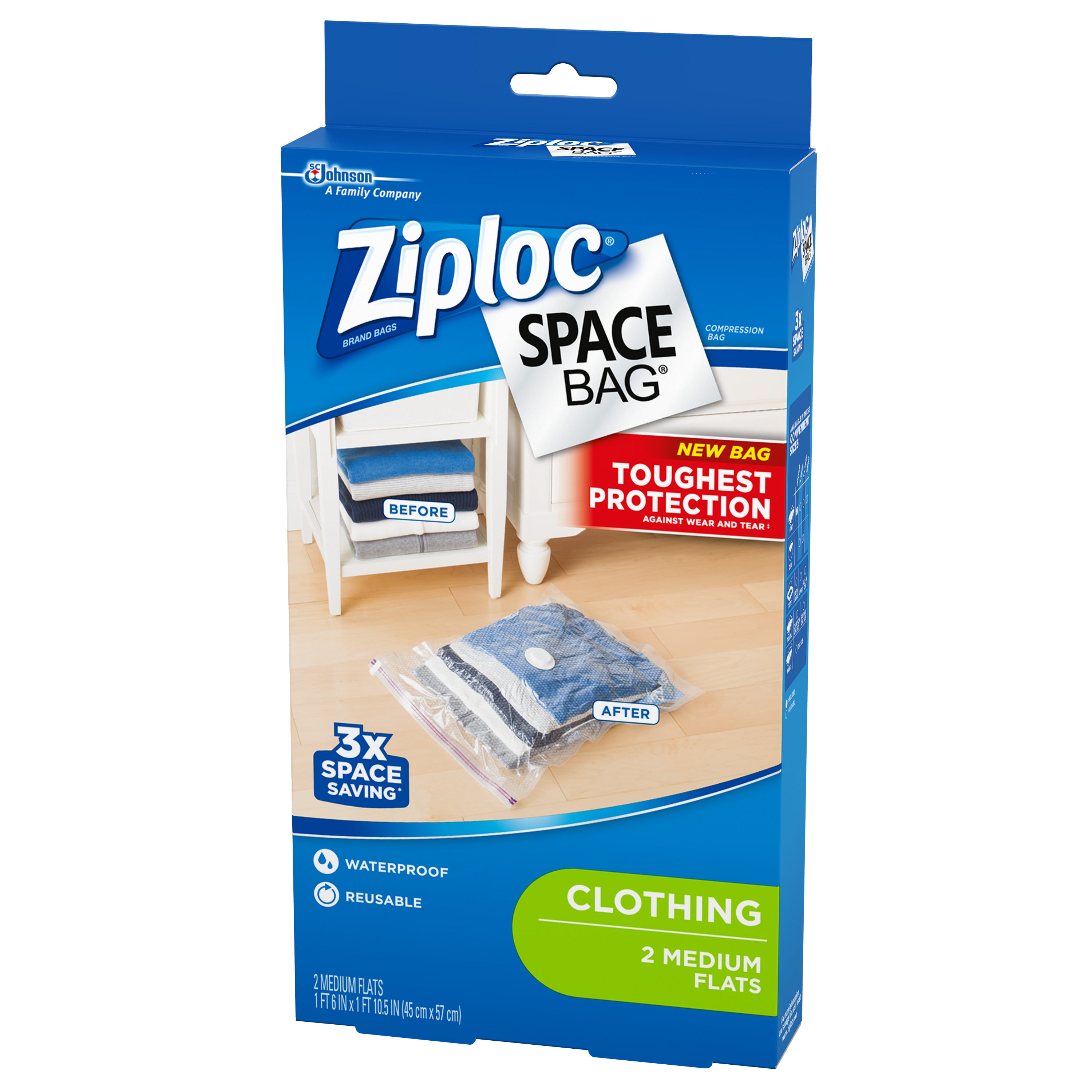 Ziploc®, Suitcase Space Saver