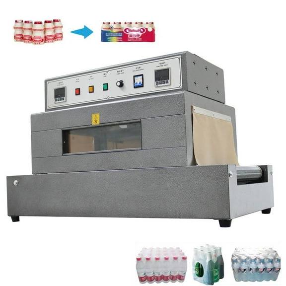 Visible Heat Shrink Wrap Machine Net Transmitted Heat Shrink Machine Tunnel Packaging Machine 220V