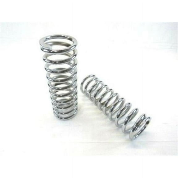 250 lbs & 2.5 ID x 12 in. Tall Coil Over Shock Springs, Chrome