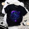thumbnail image 6 of Vaporwave Plague Doctor T-Shirt, Retro Neon Horror Vibes Halloween Tee, 6 of 6