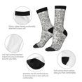 thumbnail image 3 of Bingfone Compression Socks for Women and Men Long Socks for Running Athletic Cycling Nurse- Silver Glitter, 3 of 6