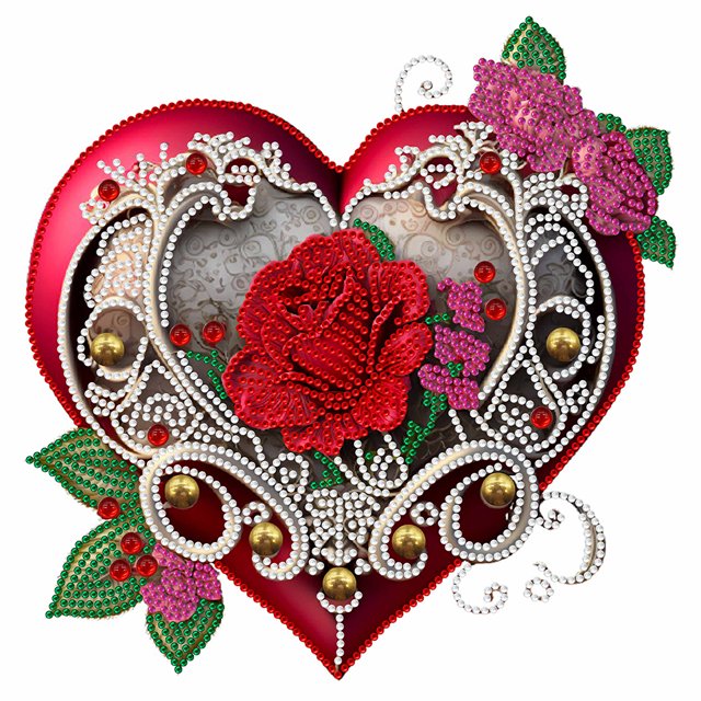 5D DIY Parcial Especial en Forma Taladro Diamante Pintura Kit Corazón Del