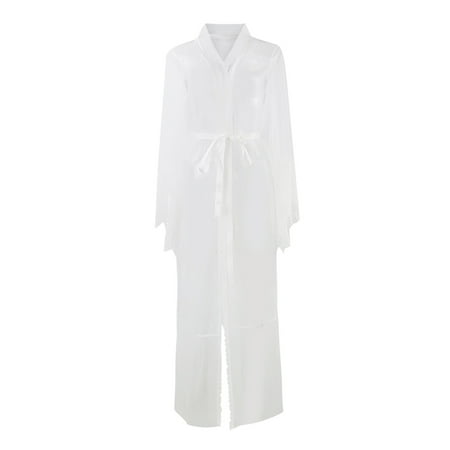 

Cathalem plus Size Lingerie Push up Women Fashion Tulle Robe Lace Long Lingerie plus Size Satin Lingerie for Women 3x Underwear White Small