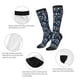 thumbnail image 3 of Fotbe Cherry Blossoms on Navy Background Calcetas Divertidas Estampadas para Hombre y Mujer, Calcetas de Algodón hasta la Rodilla para Caminar, Correr, Enfermería y Embarazo, 3 of 6
