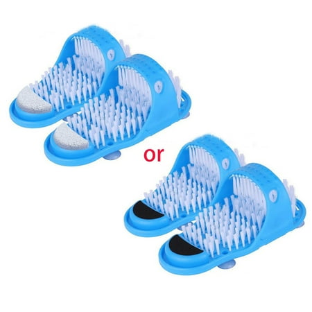 

BYDOT 1 Pair Foot Scrubber Feet Cleaner Washer Brush for Shower Massage Slipper