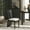 Cream / Black, variant on Safavieh Kieran Modern Wood Dining Side Chairs, Cream / Black