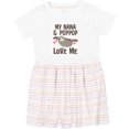 thumbnail image 3 of Inktastic Nana and Poppop Love Me Girls Toddler Dress, 3 of 5
