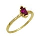 thumbnail image 5 of Anillo Lagrima Rubí Horoz Oro 10K #7 W1133, 5 of 5