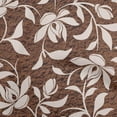 thumbnail image 1 of oneOone Silk Tabby Brown Fabric Floral Magnolia With Texture Craft Projects Decor Fabric Printed By The Yard 42 Inch Wide, 1 of 4