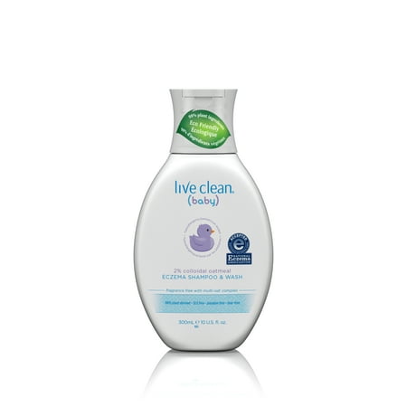 Live Clean Baby Eczema Shampoo & Wash, 10 fl oz (Best Way To Clear Up Eczema)