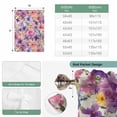 thumbnail image 6 of Farmhouse Flowers Tie Up Curtains for Windows, Balloon Window Shades, Spring Watercolor Purple Pink Floral Beige Kitchen Window Treatments Roll Up Curtain for Basement/Nursery 52"x45", 6 of 8