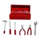 thumbnail image 5 of Caja de herramientas para reparación de casas de muñecas, juguetes de simulación, adornos para casas pequeñas, accesorios en miniatura, mini estuche Estuche rojo, 5 of 10