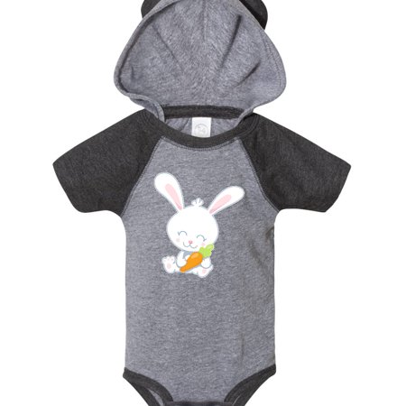 

Inktastic Cute Easter Bunny Holding Carrot Gift Baby Boy or Baby Girl Bodysuit