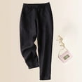 thumbnail image 3 of safuny Cargo Pants for Women High Waist Solid Color Fashion Fall Winter Long Trousers Soft Safety Full Pants with Pocket Comfy Leisure Casual Black L, 3 of 4