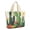 Cute Cactus-1, variant on Tote Bag for Women - Flamingo and Palm Leaves Tropical Hawaii Shoulder Bag - Large Utility Work Duffle Bag with Zipper Handbag for Travel, Work, Sprots