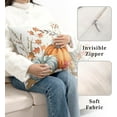 thumbnail image 3 of Orange Blue Pumpkin Pillow Covers 16x16 Fall Maple Leaves Throw Pillow Covers Autumn Decorative Cushion Case for Farmhouse Living Room Couch Patio Set of 2, 3 of 6