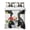 Black White Red, variant on Twin Quilt Set 68''x86'', Letter M Lightweight Summer Bedspread Coverlet Set with 2 Pillow Shams, Monogram Words Breathable All Season Quilt Bedding for Dorm/Bedroom