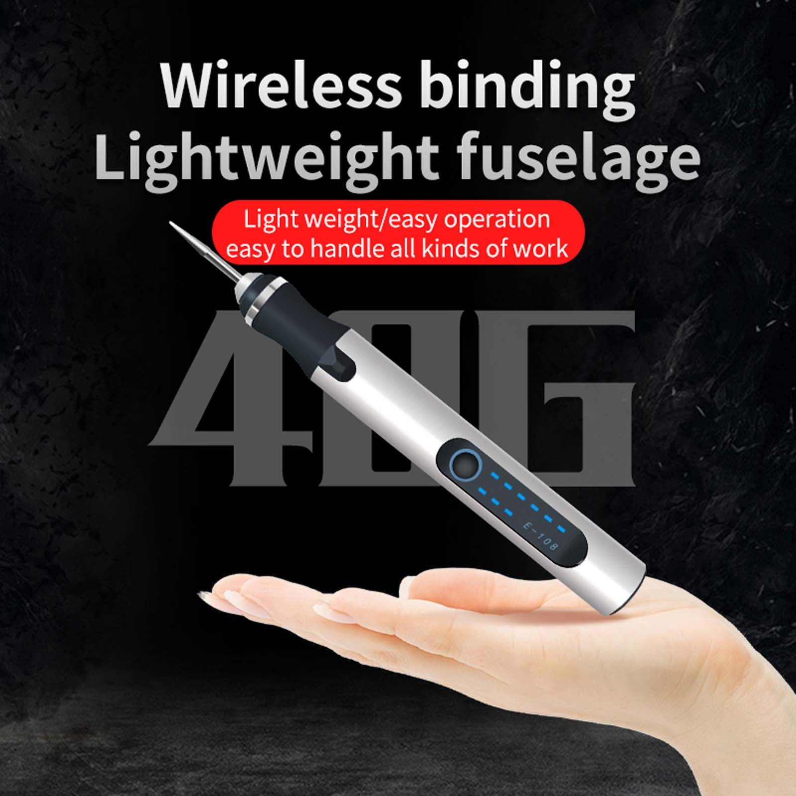 AUHomi Engraving Pen, Rechargeable Cordless Electric Micro Engraver Pen, Mini DIY Engraving Tool Kit for Metal Glass Ceramic Plastic Wood Jewelry, with 30 Bits, Beginner Friendly (Black)