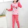 thumbnail image 5 of Toddler Pajamas Long Sleeve Girls Pajama Set Kids Solid Pjs Boys Soft Sleepwear,cartoon 6-12 Months 12-24 Months 2t 3t 4t 5t 6t 7t 8t 9t Children Hot Pink 11-12 Years, 5 of 7