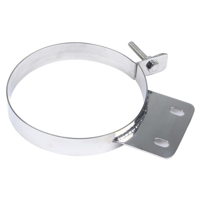 Pypes Performance Exhaust PYPHSC006 6 in. Dia. Stainless Polished Stack Clamp Exhaust Clamp