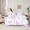 Purple, variant on jejeloiu Cute Bowknot Bow Twin Bedding Sets 7-Piece,Cartoon Halloween Ghost Bedding Comforter Set,Pink White Ombre Sheet Sets For Girls,Super Cozy Bedroom Decor Reversible