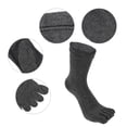 thumbnail image 3 of Unique Bargains Pair Full Finger Five Toe Socks Unisex Non Slip Daily Fit Finger Socks Gray, 3 of 7