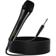 EARISE W1 Karaoke Microphone with 16.4ft Cord, Dynamic Vocal Microphone Handheld Wired Microphone