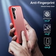 thumbnail image 6 of Shockproof Matte Case for Samsung Galaxy S23 [Anti Fingerprint] [10FT Military Drop Protection] Hard Translucent Back Four Corner Airbags Drop Protection Phone Cover, 6.1 inch, Red, 6 of 14