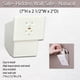 thumbnail image 3 of Caja fuerte Jobar mini compartimento seguro de pared oculto detrás del enchufe Natural, 3 of 3