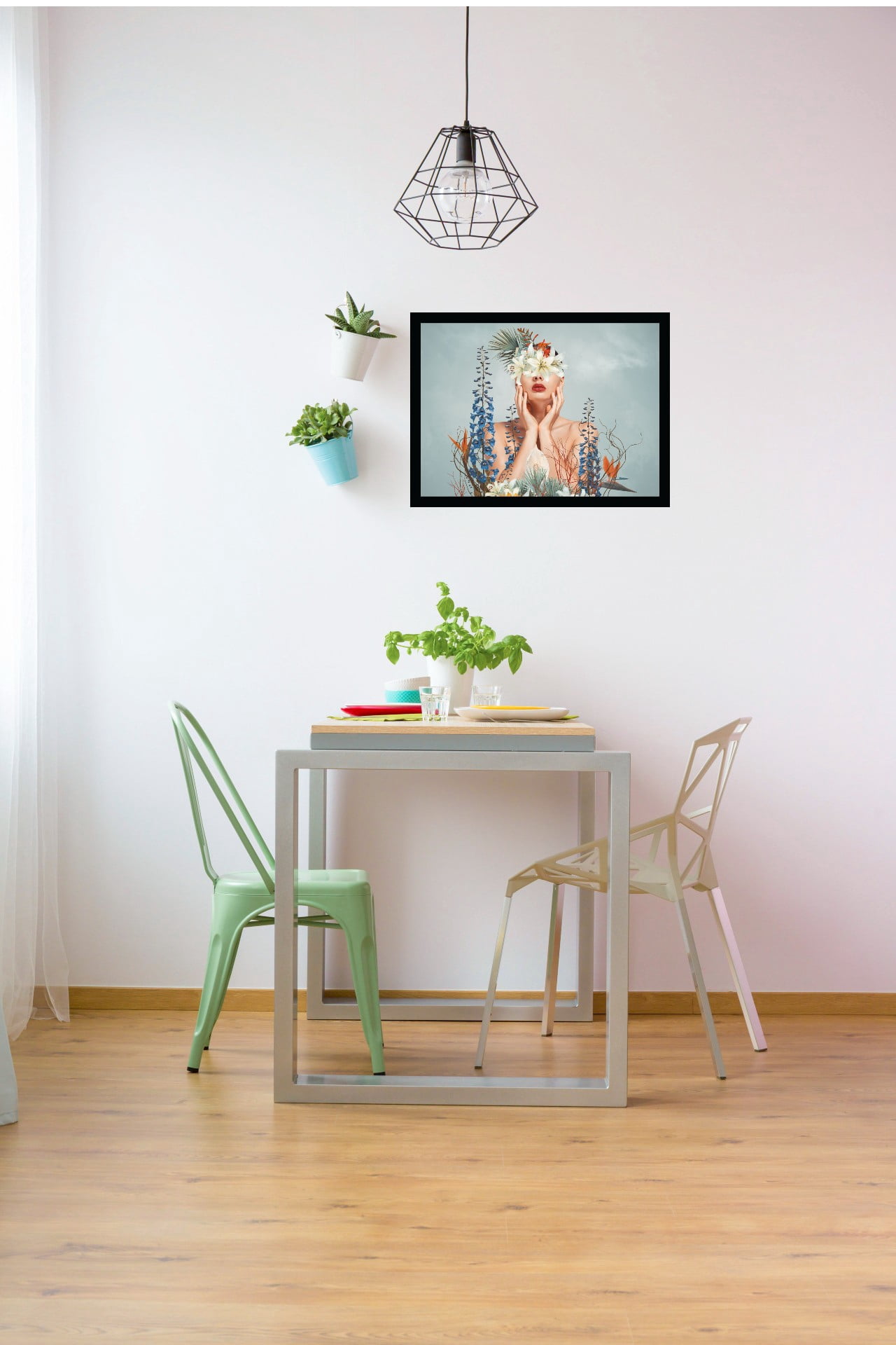 Venice Beach Collection's Beauty From Within Flowerhead 14x18 Framed Print