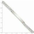 thumbnail image 3 of 925 Sterling Silver Curb Link Name Bar Identification Id Bracelet, 3 of 7