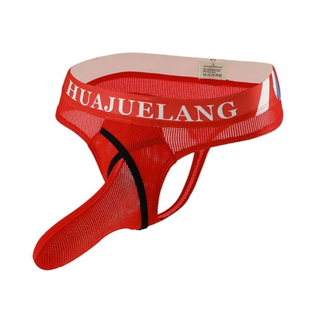 

XHJUN Mens Low Rise Thong Underwear Athletic Jockstrap G-String Premium Pouch Sexy Briefs Hot Panties