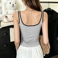 thumbnail image 4 of BUIGTTKLOP Womens Tank Tops Spaghetti Strap Sleeveless Shirts Sqaure Neck Button up Stretch Camiosle Top, 4 of 7
