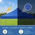 thumbnail image 5 of GIANNA 10x10 FT Pop Up Canopy Tent with Slant Legs and Carrying Bag, Easy Setup Outdoor Shelter for Patio, Garden, Beach, Blue, 5 of 6