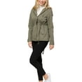 MixMatchy Women's Casual Lightweight Military Safari Anorak Utility
