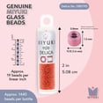 thumbnail image 3 of Miyuki Delica Seed Beads – Size 11/0 (1.6 mm), DB0795, Matte Opq. Vermillion, 7.2g, Approx. 1440 Beads, 3 of 7