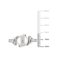 thumbnail image 2 of Everly Women's Cultured Pearl and Diamond Sterling Silver Ring, 2 of 5