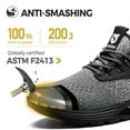 thumbnail image 2 of SUYSTEX Indestructible Safety Work Shoes Steel Toe Breathable for Men Women Work Sneakers Breathable Lightweight Industrial & Construction Shoes, 2 of 6