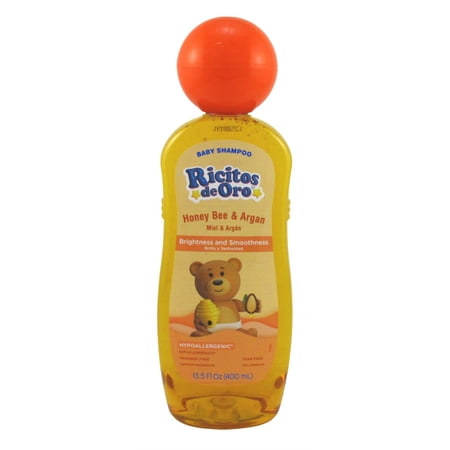 Ricitos De Oro Baby Shampoo Honey Bee & Argan 13.5 Ounce (400ml) (Pack of 2)