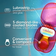 Gillette Venus Snap Cosmo Pink with Extra Smooth Womens On-the-Go Razor, 1 Handle & 1 Refill