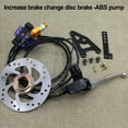 thumbnail image 3 of LEFU pour Ensemble de Freins à Disque Arrière pour Véhicule Électrique Motocyclette Modification avec Pompe en Alliage d'Aluminium Ensemble de Freins Diamètre 16 cm Conception Dissipation de Chaleur Installation Facile, 3 of 10