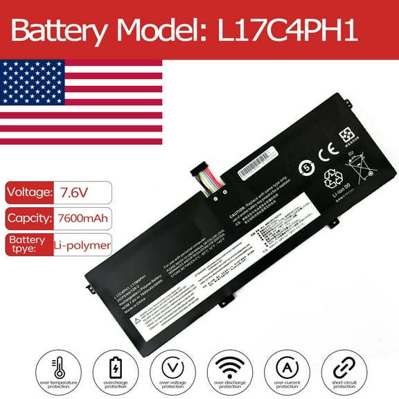 L17C4PH1 Battery for Lenovo Yoga C930-13IKB 81C4 C930-13IKB-81EQ C930 C930-13IKB C930-13IKB C930-13IKB C930-13IKB 81C4002XM C930-13IKB 81EQ000HGE SB11D97139 5B11D97142 SB10W67353 928QA225H
