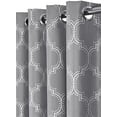 thumbnail image 3 of Alana Gray Curtains, Top Grommet 100% Blackout, Thermal Insulated Window Curtain Panels, Pair/Set of 2 Panels, 54Wx96L inches Each,, 3 of 9