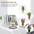 thumbnail image 2 of 2PCS 15x15x1.8cm Flowerpot Drip Tray Ceramic Cement Design Flowerpot Base Tray for Garden Balcony (Grey), 2 of 8