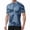 1#Blue, variant on BRANROY Mens Cycling Jersey Short Sleeve - Breathable Printed Half Zip Crew Neck Moisture Wicking MTB Bike Jersey for Men Cycling UV Protection,Multicolor,3XL