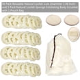 thumbnail image 3 of Natural Loofah Slice, Reusable Loofah Cuts for Sponge Scrubber, Facial Soap Holder and DIY Soap Tools, with Exfoliating Loofah Pad and Storage Bag, 3 of 4