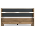 thumbnail image 4 of Signature Design by Ashley Deanlow Queen Mid-Century Panel Headboard, Honey Brown, 4 of 5