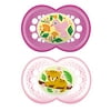 MAM Crystal Pacifier, 6-16 Months, Girl, 2 Pack