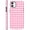 Pink Checkered, variant on Cute Orange Checkered Phone Case for iPhone 11 Case 6.1", Aesthetic Trendy Gingham Grid Pattern Design 2-in-1 Matte Cover Shockproof Slim Soft TPU Hard PC Protection Girls Women Funda