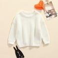 thumbnail image 3 of Bébé Filles Garçons Pull Col Rond en Vrac Automne Hiver Pull Chaud Tops Manches Longues Chemisier Pull, 3 of 6